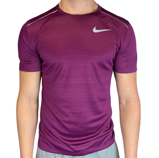 Nike Miler 1.0 Dri-Fit T-Shirt- Sangria